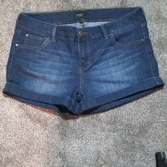 Celebrity Pink Pants - Celebrity Pink Size Junior 13 Cuffed Denim Shorts